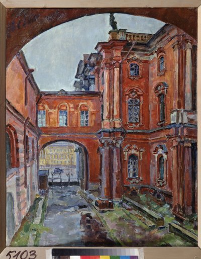 Der Innenhof der Eremitage (Sankt Petersburg) von Aleksandr Aleksandrovich Osmerkin