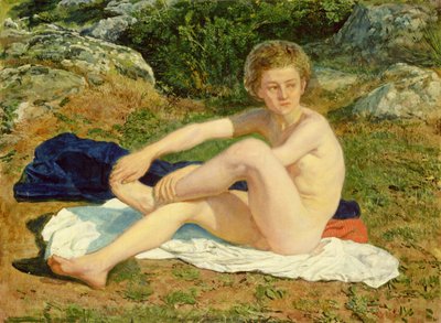 Ein nackter Junge, Studie für 