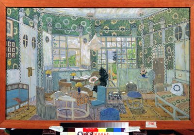 Bühnenbildentwurf für das Theaterstück Der kleine Eyolf von H. Ibsen von Aleksandr Jakovlevic Golovin