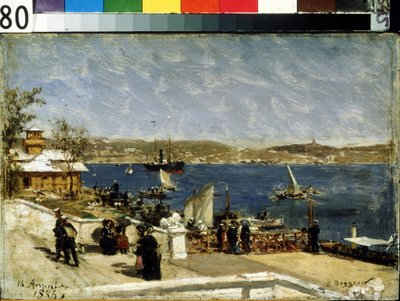 Spaziergang am Ufer in Sewastopol von Aleksandr Karlovich Beggrov