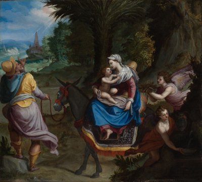 Die Flucht nach Ägypten von Alessandro Allori