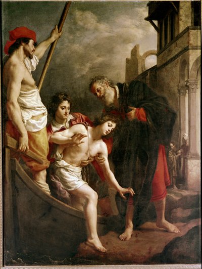 Die Gastfreundschaft des Heiligen Julian von Alessandro Allori