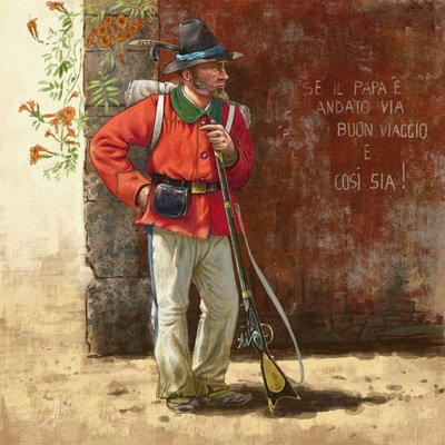 Garibaldianischer Freiwilliger der Römischen Republik von Alessandro Lonati