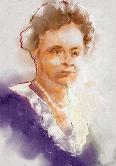 Porträt der Pharmakologin Gertrude B. Ellion, 2023 (Illustration) von Alessandro Lonati