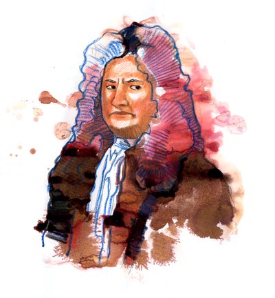 Porträt von Isaac Newton (1642-1727) Philosoph, Mathematiker, Physiker, Alchemist, Astronom und Theologe von Alessandro Lonati