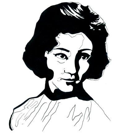 Porträt von Jiang Qing (1914-1991) Ehefrau von Mao Zedong von Alessandro Lonati