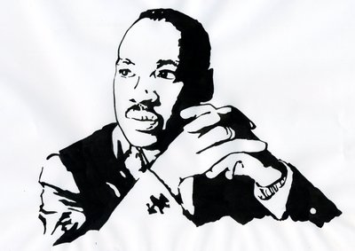 Porträt von Pastor Martin Luther King (1929-1968) von Alessandro Lonati