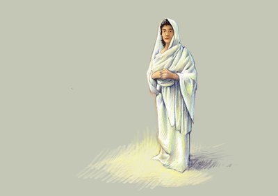 Römische Antike: Darstellung einer römischen Dame. von Alessandro Lonati