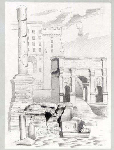 Ruinen der römischen Ära in Rom, Forum (foro romano). von Alessandro Lonati