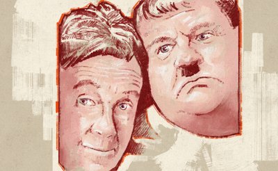 Stan Laurel und Oliver Hardy (Illustration) von Alessandro Lonati