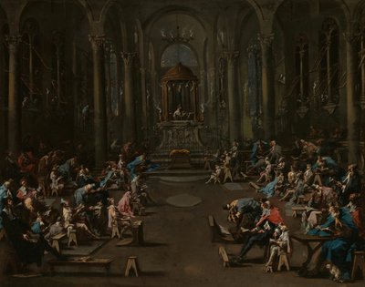 Die Synagoge, 1725-1735 von Alessandro Magnasco