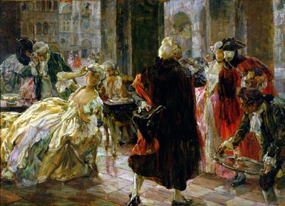 Das Café Florian im 18. Jahrhundert von Alessandro Milesi