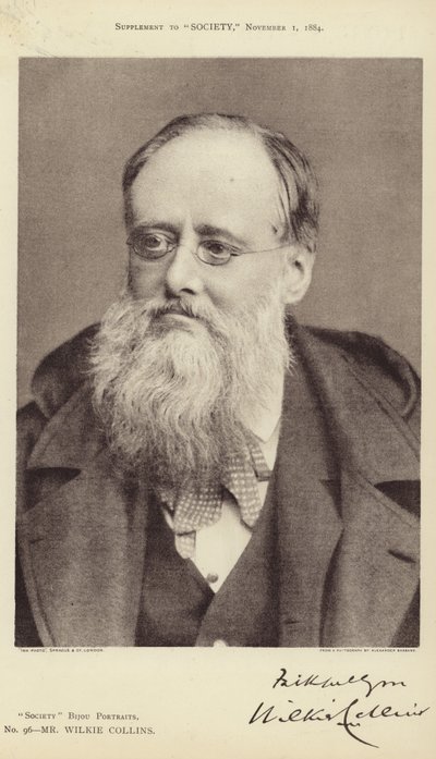 Porträt von Wilkie Collins von Alexander Bassano