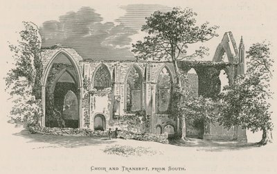 Bolton Priory, Chor und Querschiff, von Süden von Alexander Francis Lydon