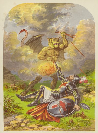 Christians Kampf mit Apollyon von Alexander Francis Lydon