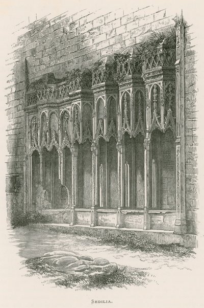 Furness Abbey, Sedilia von Alexander Francis Lydon