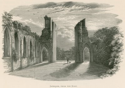 Glastonbury Abbey, Innenansicht, vom Osten von Alexander Francis Lydon