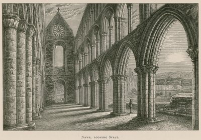 Jedburgh Abbey, Kirchenschiff, Blick nach Westen von Alexander Francis Lydon