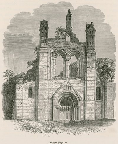 Kirkstall Abbey, Westfront von Alexander Francis Lydon