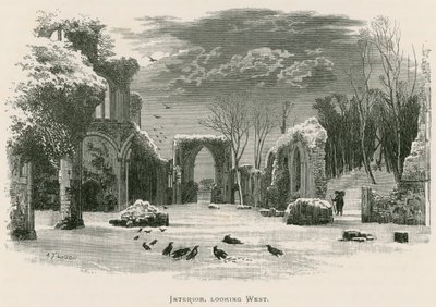 Netley Abbey, Innenraum, Blick nach Westen von Alexander Francis Lydon