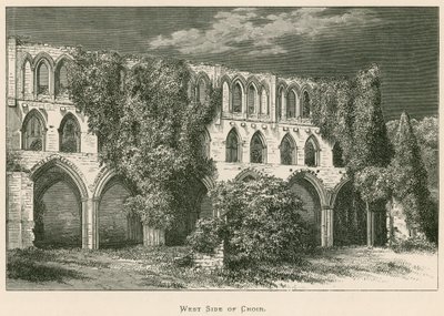 Rievaulx Abbey, Westseite des Chors von Alexander Francis Lydon