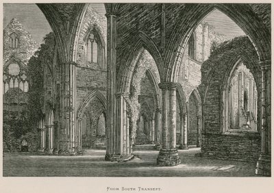 Tintern Abbey, vom südlichen Querschiff von Alexander Francis Lydon