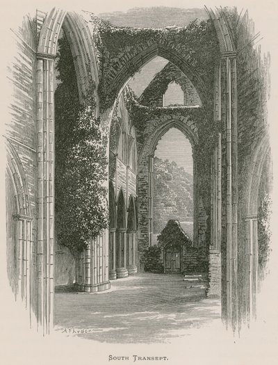 Tintern Abbey, Südliches Querschiff von Alexander Francis Lydon