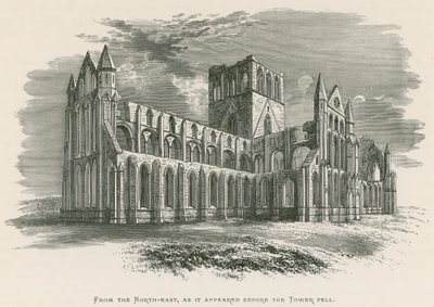 Whitby Abbey, von Nordosten, wie sie vor dem Einsturz des Turms erschien von Alexander Francis Lydon