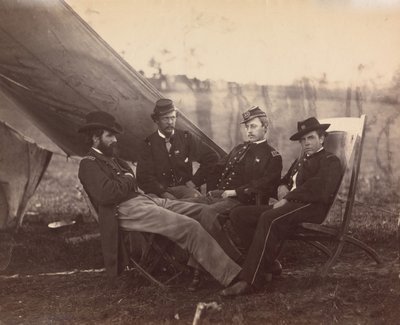 [Vier Offiziere], ca. 1864 von Alexander Gardner