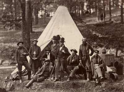 Gruppe von Führern für die Armee des Potomac von Alexander Gardner
