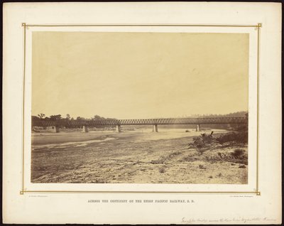 Turnpike-Brücke über den Kaw River bei Wyandotte, Kansas von Alexander Gardner