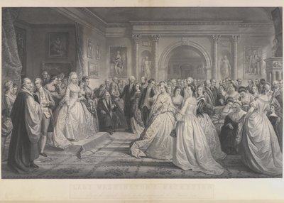 Alexander Hay Ritchie – Der Republikanische Hof (Lady Washingtons Empfangstag) nach Daniel Huntington von Alexander Hay Ritchie