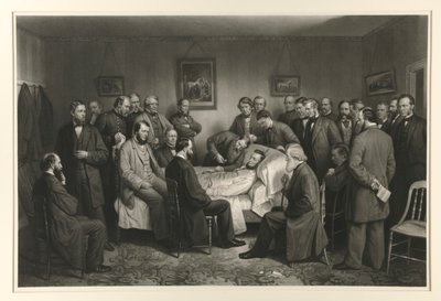 Lincoln auf seinem Sterbebett von Alexander Hay Ritchie