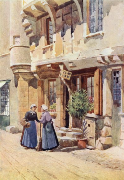 Alte Häuser in Chinon von Alexander Henry Hallam Murray