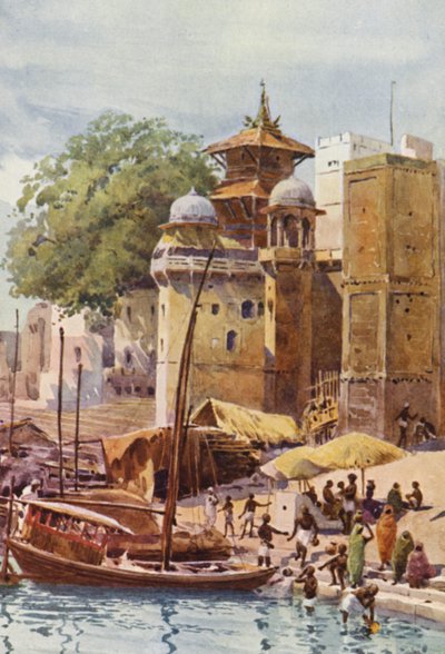 Die Badeghats, Benares von Alexander Henry Hallam Murray