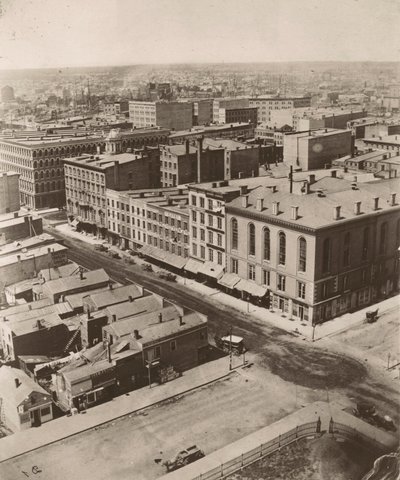 Blick nach Nordwesten vom Kuppel des Gerichtsgebäudes in Chicago von Alexander Hesler