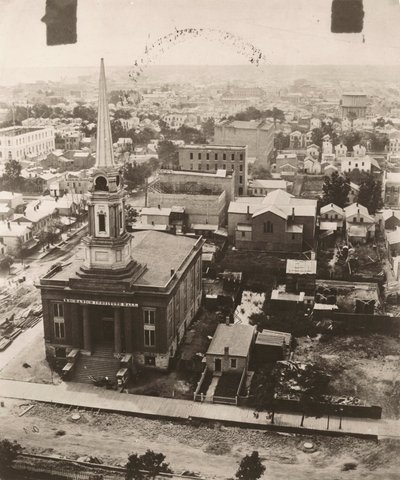 Blick nach Süden vom Kuppel des Gerichtsgebäudes in Chicago von Alexander Hesler