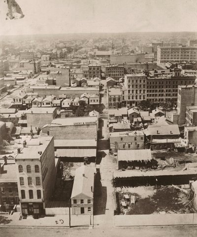 Blick nach Westen vom Kuppel des Gerichtsgebäudes in Chicago von Alexander Hesler