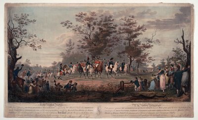 Friedrich Wilhelm III. von Preußen (1770-1840) - Die alliierten Souveräne bei der Parade im Hyde Park 1814 - Prinzregent, Wilhelm III. von Preußen, Alexander I. (Alexandre I de Russie) von Alexander Ivanovich Sauerweid