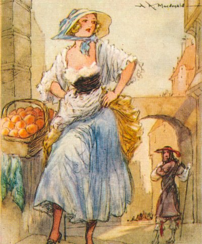 Eleanor Nell Gwyn 1650-1687, englische Geliebte von König Karl II., 1937 von Alexander K. MacDonald
