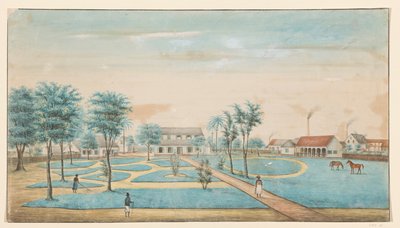 Ansicht der Zuckerplantage Catharina Sophia von Alexander Ludwich Brockmann