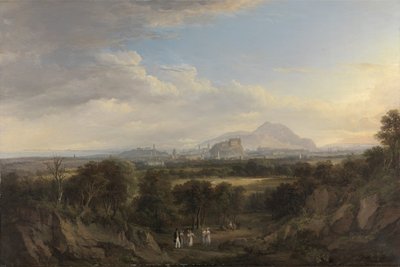 Ein Blick auf Edinburgh von Westen, um 1822-26 von Alexander Nasmyth