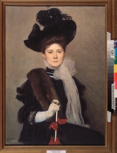 Porträt der Künstlerin Lyubov Gaush von Alexander Petrovich Sokolov