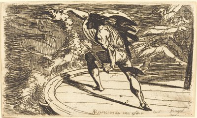 Cormar greift den Geist der Wasser an von Alexander Runciman