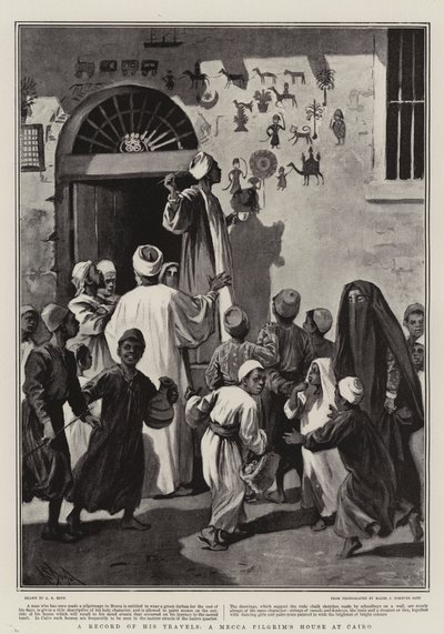Ein Bericht über seine Reisen, das Haus eines Mekka-Pilgers in Kairo von Alexander Stuart Boyd
