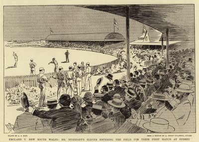England gegen New South Wales; Mr. Stoddarts Elf betritt das Feld für ihr erstes Spiel in Sydney von Alexander Stuart Boyd