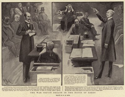 Die Debatte im Kriegsministerium im House of Lords von Alexander Stuart Boyd