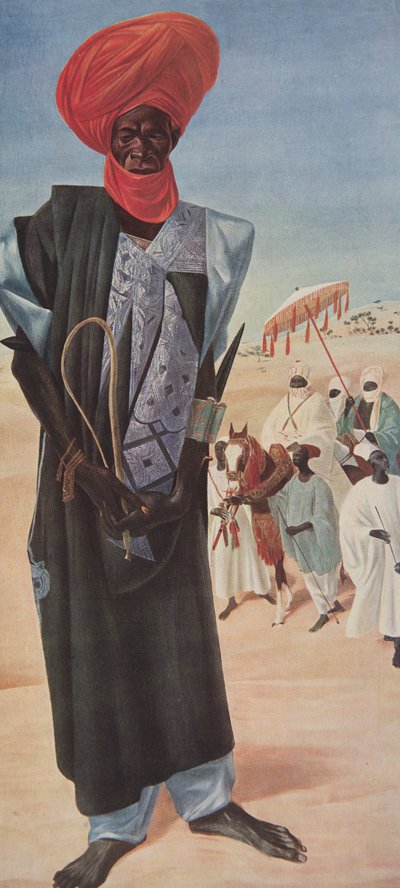 Magemma, Chef der Reiter des Sultans Sery Ussa von Maradi, Niger-Territorium, aus Dessins et Peintures d