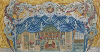 Bühnenbild, 1920er Jahre von Alexander Yakovlevich Golovin
