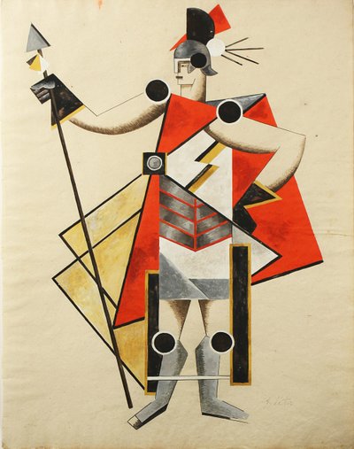 Kostümentwurf für das Stück Die unsichtbare Dame, 1924 von Alexandra Alexandrowna Exter